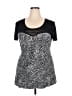Torrid Black Short Sleeve Blouse Size 2X Plus (2) - photo 1