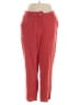 Flax 100% Linen Chevron-herringbone Red Linen Pants Size 14 (L) - photo 1