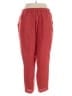 Flax 100% Linen Chevron-herringbone Red Linen Pants Size 14 (L) - photo 2