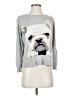 Joie Graphic Silver Pullover Sweater Size S - photo 1