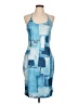 Assorted Brands Graphic Blue Cocktail Dress Size 12 - photo 1