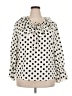 Shein Curve 100% Polyester Polka Dots Ivory Long Sleeve Blouse Size 2X - photo 1