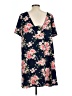 Assorted Brands 100% Polyester Floral Blue Casual Dress Size L - photo 2