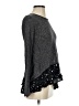 Cloud Chaser Polka Dots Gray Pullover Sweater Size S - photo 4