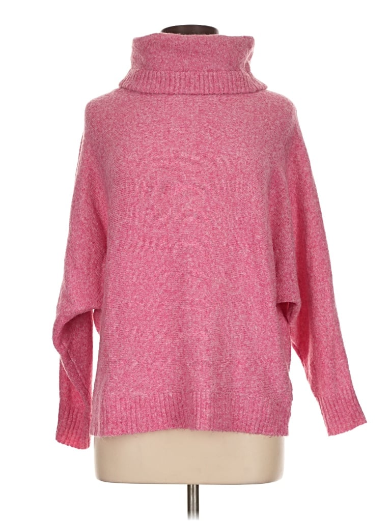 Pre-owned Staccato Turtleneck Sweater In Pink