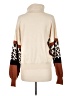 Umgee Animal Print Brown Turtleneck Sweater Size L - photo 2