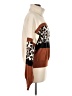 Umgee Animal Print Brown Turtleneck Sweater Size L - photo 4