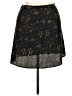 Compagnie Internationale Express 100% Polyester Stars Black Casual Skirt Size 14 - photo 1
