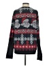 Shein 100% Polyester Print Black Pullover Sweater Size S - photo 2