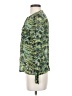BCBGMAXAZRIA 100% Silk Green Long Sleeve Silk Top Size XXS - photo 5