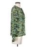 BCBGMAXAZRIA 100% Silk Green Long Sleeve Silk Top Size XXS - photo 4