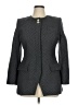 Liz Claiborne 100% Wool Chevron-herringbone Gray Wool Blazer Size 14 - photo 1