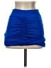 Shein Solid Blue Casual Skirt Size 4 - photo 2