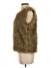 Tanming 100% Polyester Brown Faux Fur Vest Size XS - photo 5