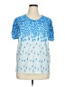 Assorted Brands Blue Short Sleeve Blouse Size XXL - photo 1