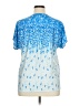 Assorted Brands Blue Short Sleeve Blouse Size XXL - photo 2