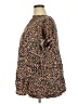 BLOOMCHIC Animal Print Brown Short Sleeve Blouse Size 22 - 24 - photo 5