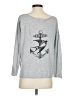 360 Sweater 100% Cotton Silver Pullover Sweater Size S - photo 2