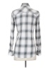 Gap Plaid Silver Long Sleeve Button-Down Shirt Size XS - photo 2