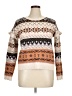 Thought Print Tan Pullover Sweater Size 12 - photo 1