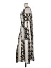 ASOS 100% Polyester Animal Print Gray Cocktail Dress Size 8 - photo 5