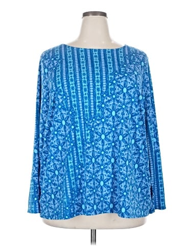 Bob Mackie Long Sleeve Blouse (view 1)