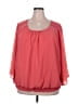 I.N. Studio 100% Polyester Pink 3/4 Sleeve Blouse Size 3X - photo 1