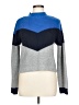Ten Sixty Sherman 100% Acrylic Chevron-herringbone Blue Turtleneck Sweater Size L - photo 1