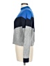 Ten Sixty Sherman 100% Acrylic Chevron-herringbone Blue Turtleneck Sweater Size L - photo 5
