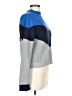 Ten Sixty Sherman 100% Acrylic Chevron-herringbone Blue Turtleneck Sweater Size L - photo 4