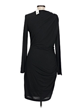 long chiffon dress with sleeves ZAPAKASA Women Dark A Line Grey Ruched Long Chiffon Mother of the Bride  Dress with Slit V-Neck Long Sleeves Wedding Guest Dress