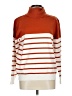 Unbranded Stripes Orange Turtleneck Sweater Size L - photo 1