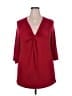 Ellos Red 3/4 Sleeve Blouse Size 22 - 24 - photo 1