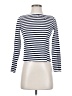 MNG 100% Cotton Stripes Ivory Long Sleeve Turtleneck Size XXS - photo 1