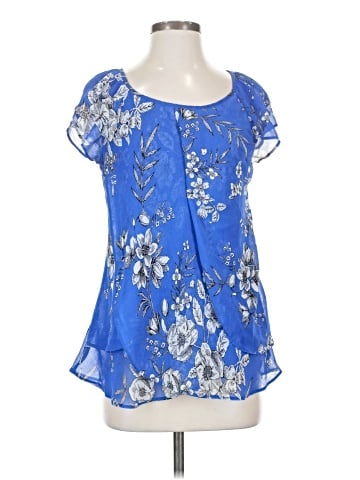 Roz & Ali Short Sleeve Blouse (view 1)