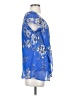 Roz & Ali 100% Polyester Blue Short Sleeve Blouse Size S - photo 4