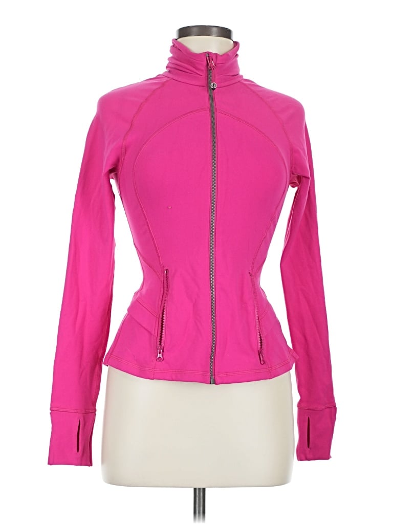 Pre-owned Lululemon Athletica Track Jacket In Pink