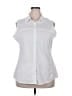 Magellan's 100% Polyester White Sleeveless Blouse Size XXL - photo 1