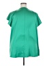 Lane Bryant 100% Polyester Green Short Sleeve Blouse Size 18 - photo 2