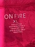 ON FIRE 100% Cotton Pink Long Sleeve Top Size XL - photo 7