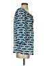 Quintessential 100% Polyester Blue 3/4 Sleeve Blouse Size S - photo 4