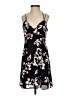 Express 100% Polyester Floral Black Casual Dress Size 0 - photo 1