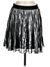 Express 100% Polyester Metallic Silver Casual Skirt Size M - photo 1