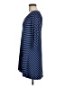 Inside Out Stripes Blue Casual Dress Size M - photo 5