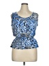 Jeanne Pierre 100% Rayon Blue Sleeveless Blouse Size XL - photo 1