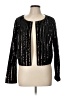 Nasty Gal Inc. 100% Polyester Metallic Black Jacket Size 10 - photo 1
