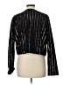 Nasty Gal Inc. 100% Polyester Metallic Black Jacket Size 10 - photo 2