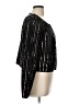 Nasty Gal Inc. 100% Polyester Metallic Black Jacket Size 10 - photo 4