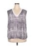 Worthington 100% Polyester Gray Sleeveless Blouse Size 2X - photo 1
