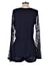 On Twelfth 100% Rayon Solid Blue Romper Size M (estimated) - photo 2